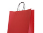 Papierová taška svetlá červená s točenými ušami